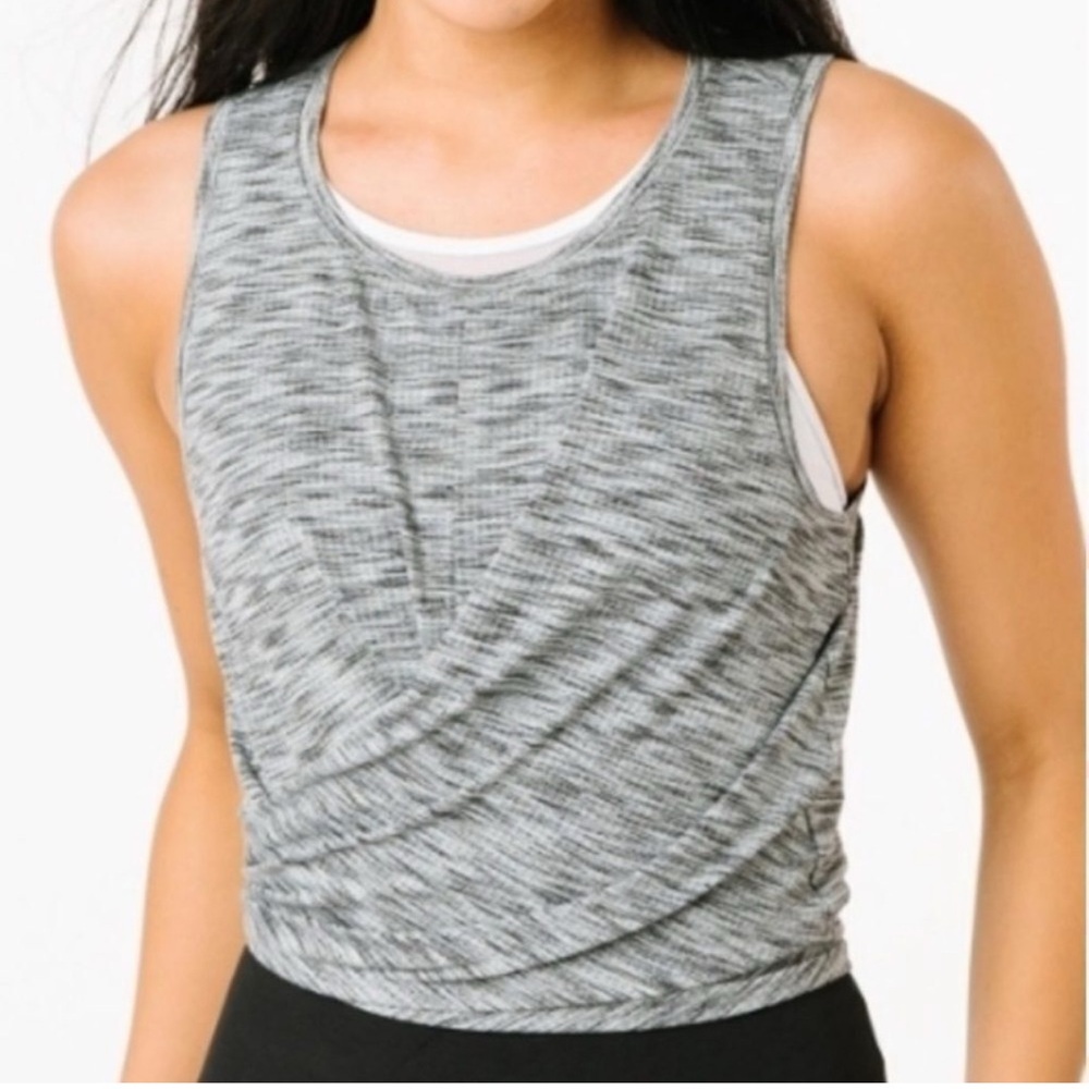 Zyia Grey Wrap Tank